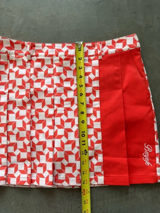 Benjefe / Golf Skort Pleated Geometric - Picture 10 of 10